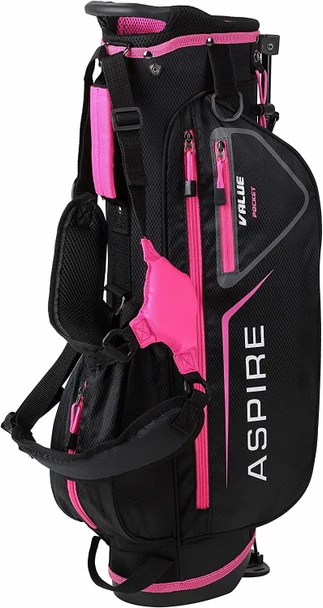 Aspire JLite 5 Club Girls Golf Set for Ages 6-8 (kids 44-52" tall) Pink