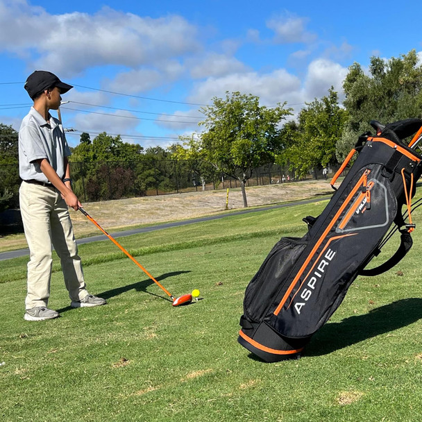 Aspire JLite 5 Club Kids Golf Set for Ages 9-12 (kids 52-60" tall) Orange