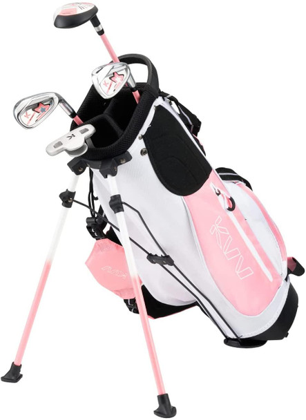 KVV 4 Club Girls Golf Set for Ages 5-7 (44-52 inches) Pink