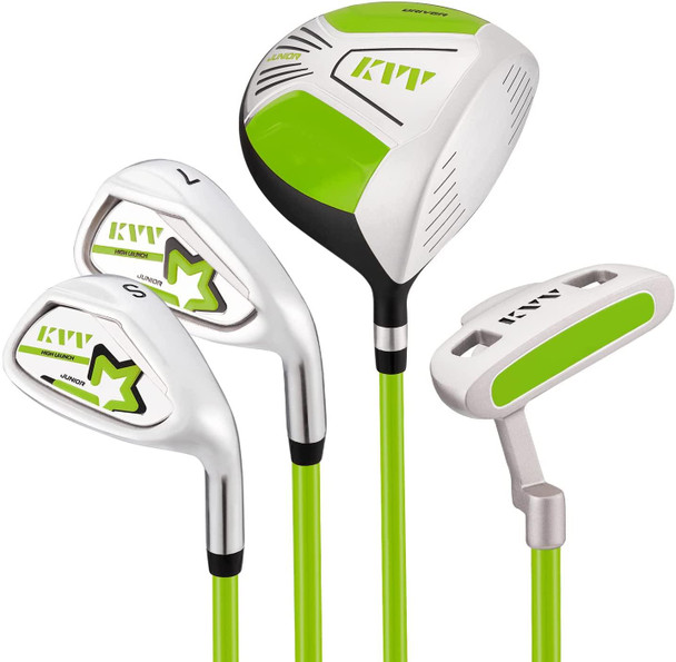 KVV 4 Club Kids Golf Set for Ages 8-10 (52-58 inches) Green