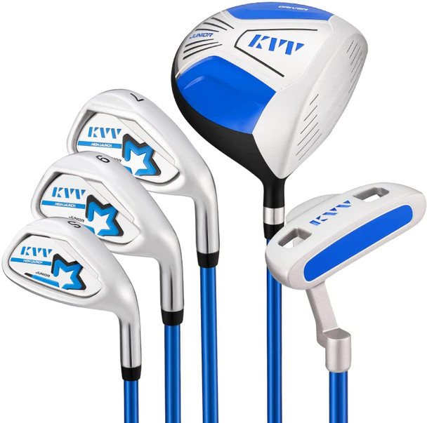 KVV 5 Club Kids Golf Set for Ages 11-13 (58-64 inches) Blue
