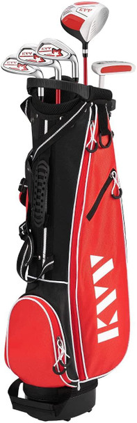 KVV 5 Club Kids Golf Set for Ages 11-13 (58-64 inches) Red