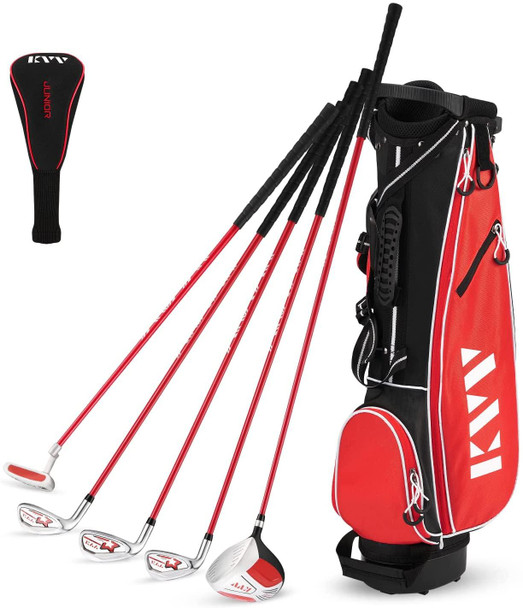 KVV 5 Club Kids Golf Set for Ages 11-13 (58-64 inches) Red