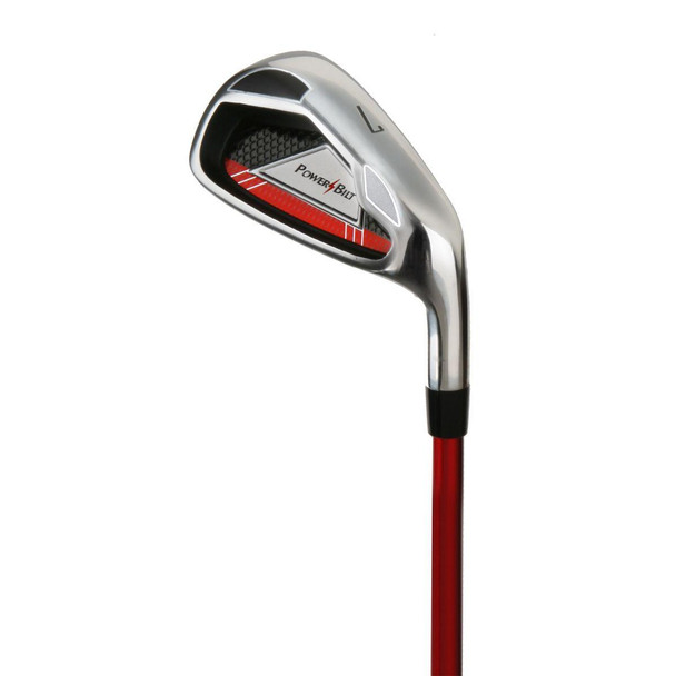 PowerBilt Junior 7 Iron Ages 12-14 Red