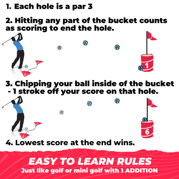 BucketGolf 6 Hole Golf Course Game