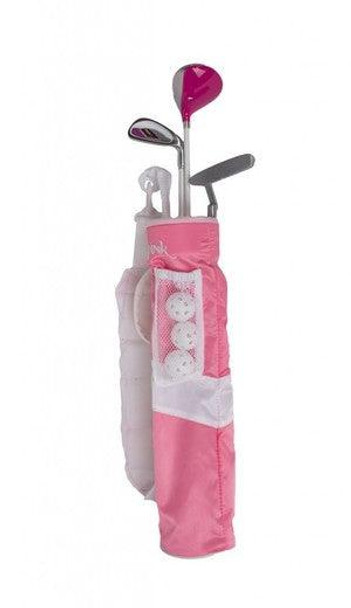 Pink Zone 3 Club Girls Starter Set for Ages 5-7 (kids 38-46" tall) Pink