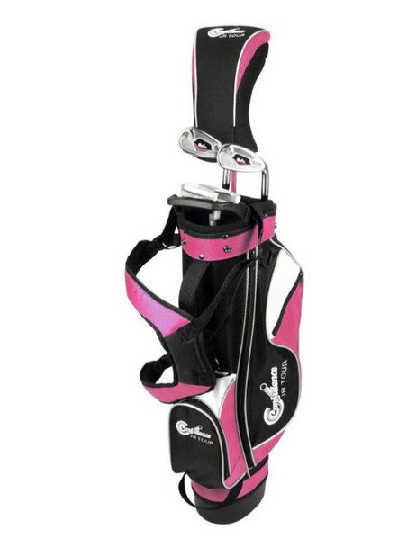 Golf Girl Junior Tour 4 Club Girls Golf Set Ages 8-12 (54-62 inches) Pink