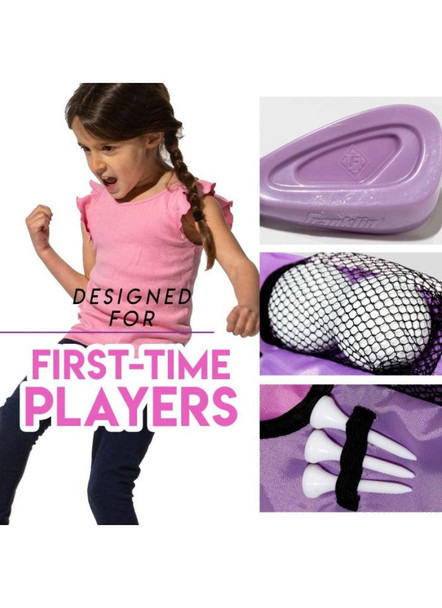 Franklin Future Champs 3 Club Plastic Girls Golf Set - Adjustable Size