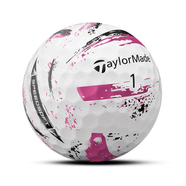 TaylorMade SpeedSoft Pink Ink Golf Balls