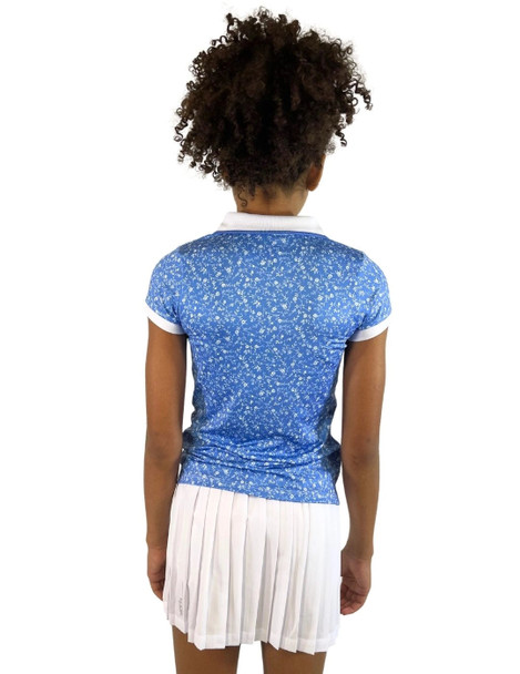 Garb Maia Toddler Girls Golf Polo Blue