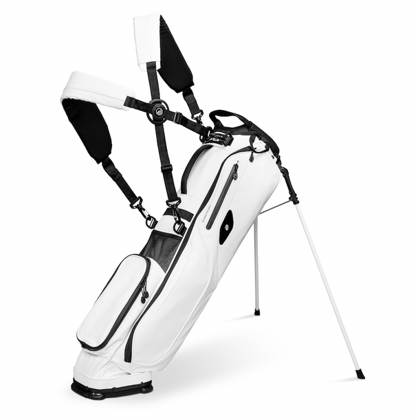 Sunday Golf El Camino S-Class Stand Bag - Vegan Leather White