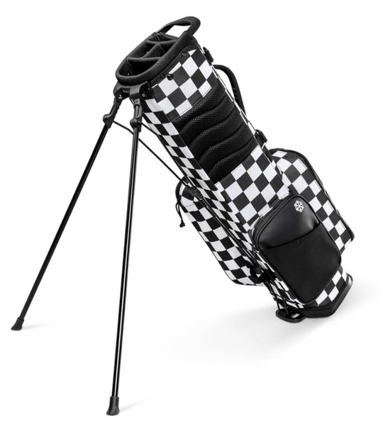 Sunday Golf Recess Kids Golf Bag for Ages 5-8 (Bag Height 27") Black White Checkered
