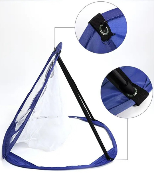 Portable Target Golf Chipping Net Blue