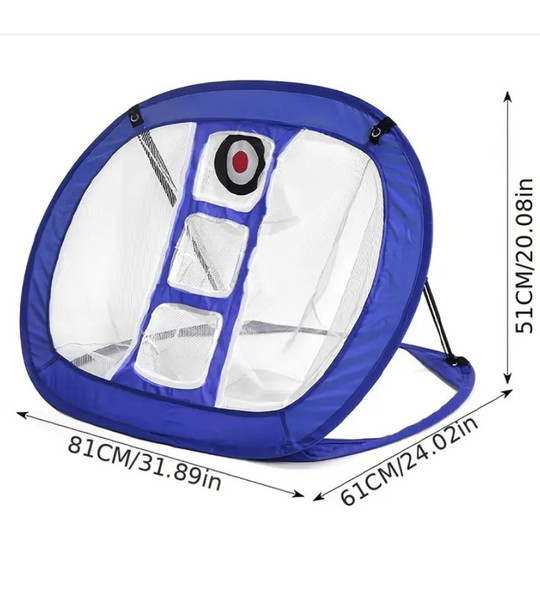 Portable Target Golf Chipping Net Blue Dimensions