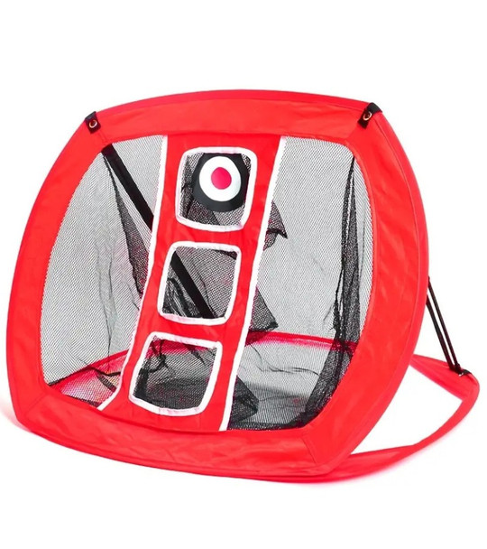 Portable Target Golf Chipping Net Red