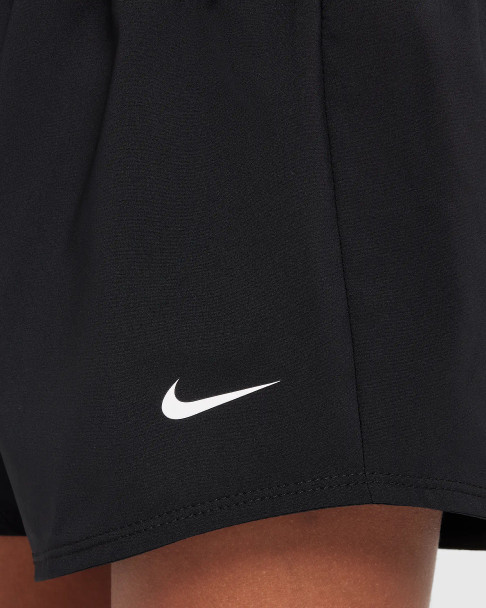 Nike Dri-Fit 2 in 1 Girls Shorts Black - Logo