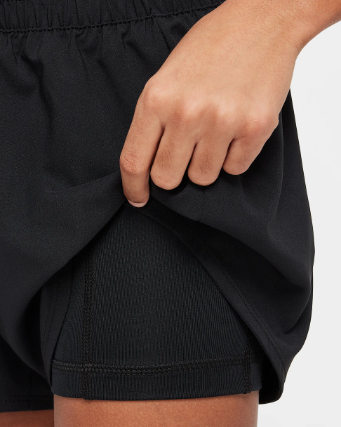 Nike Dri-Fit 2 in 1 Girls Shorts Black - Undershorts