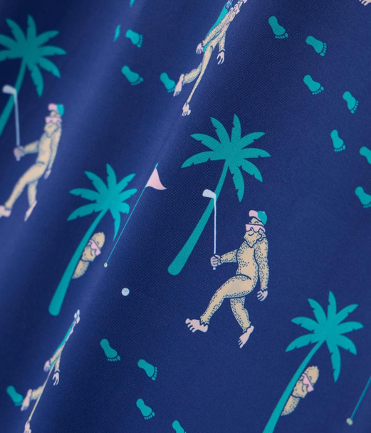 Tipsy Elves Bigfoot Bogey Boys Golf Polo Fabric Detail
