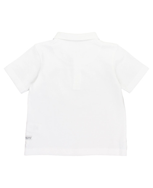 Rugged Butts Toddler Boys Pique Golf Polo White - Back