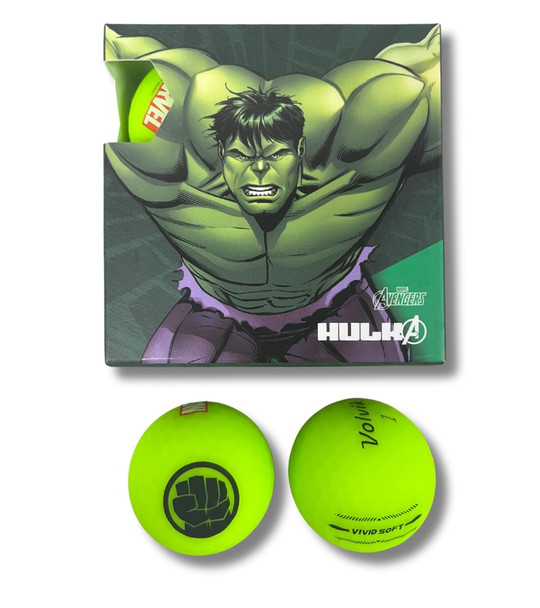 Volvik The Avengers Hulk Matte Green - Four Ball Pack