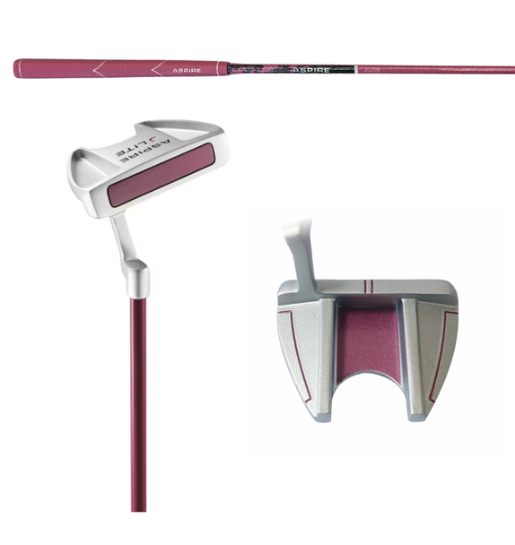 Aspire JLite Girls Mallet Putter Ages 3-5 (kids 36-44" tall) Rose Pink