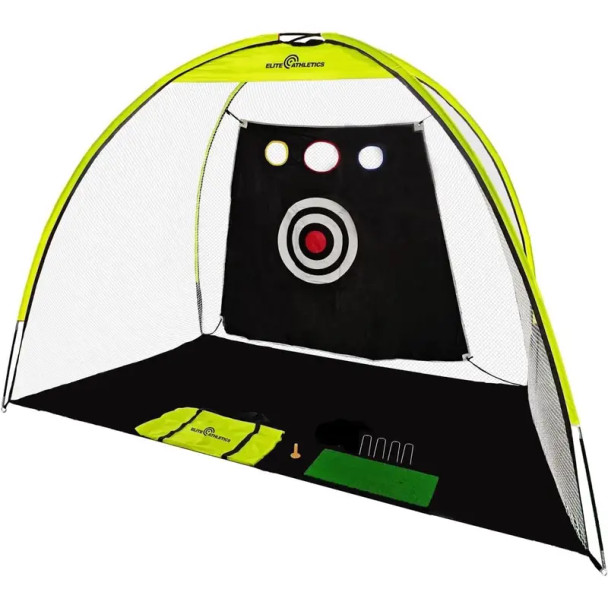 Elite Athletics Arched Golf Net with Targets 10 ft x 7 ft
