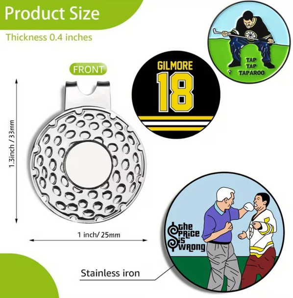 Happy Gilmore Ball Markers  Dimensions