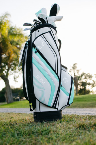 Cleveland Bloom 9 Club Womens Golf Set with Cart Bag - Grey / Mint
