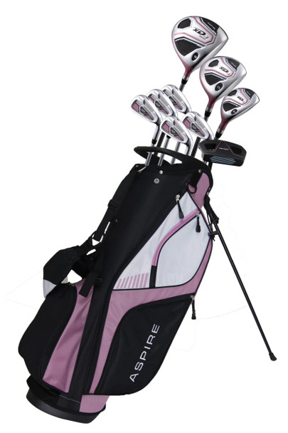 Aspire XD1 9 Club Womens Golf Set - Petite Pink