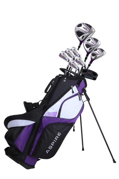 Aspire XD1 9 Club Womens Golf Set - Petite Purple