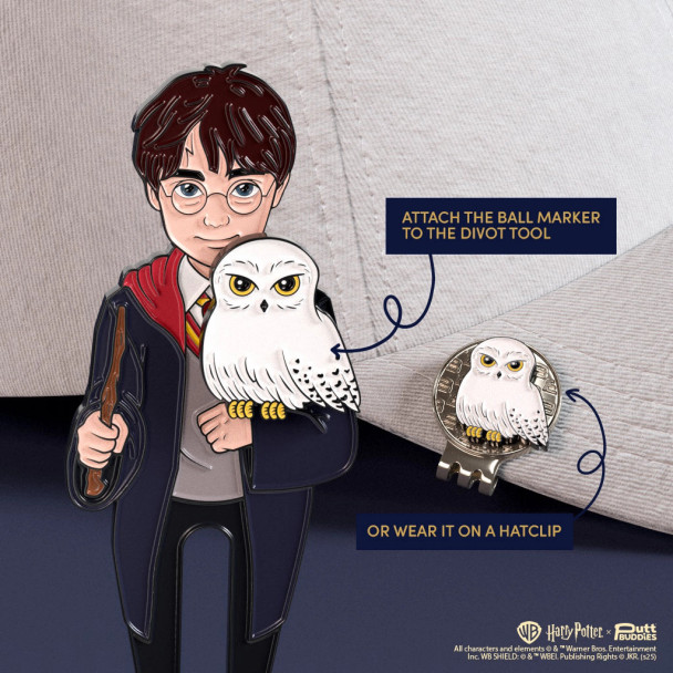 Harry Potter Divot Tool with Hedwig Ball Marker Gift Set