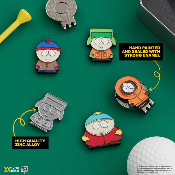 South Park - 4 Piece Ball Marker Set with Hat Clip