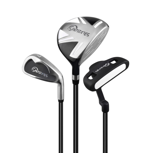 Shorties Tiny 3 Club Toddler Golf Set for Ages 2-3 (kids 34-38") - Graphite Color