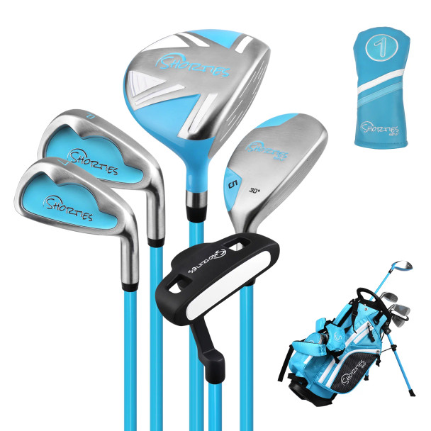 Shorties TOT 5 Club Kids Golf Set for Ages 4-5 (kids 38-42") - Blue