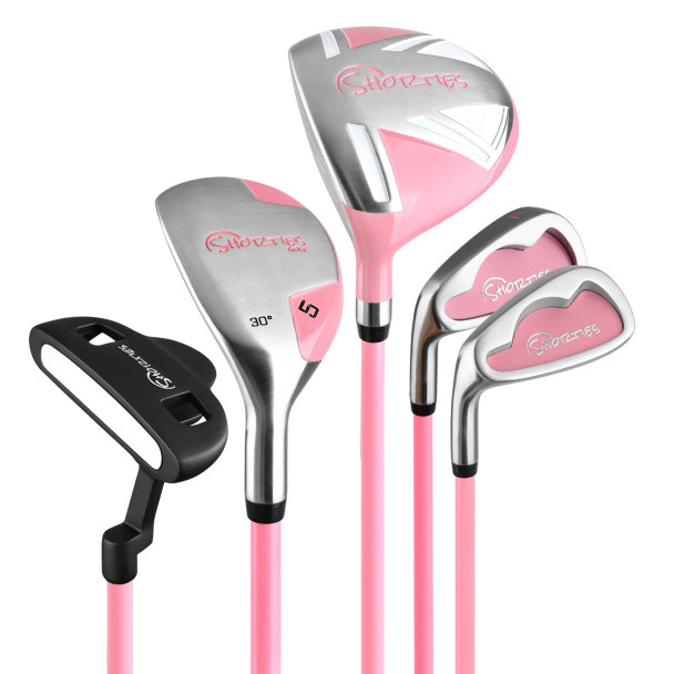 Shorties TOT 5 Club Kids Golf Set for Ages 4-5 (kids 38-42") - Pink