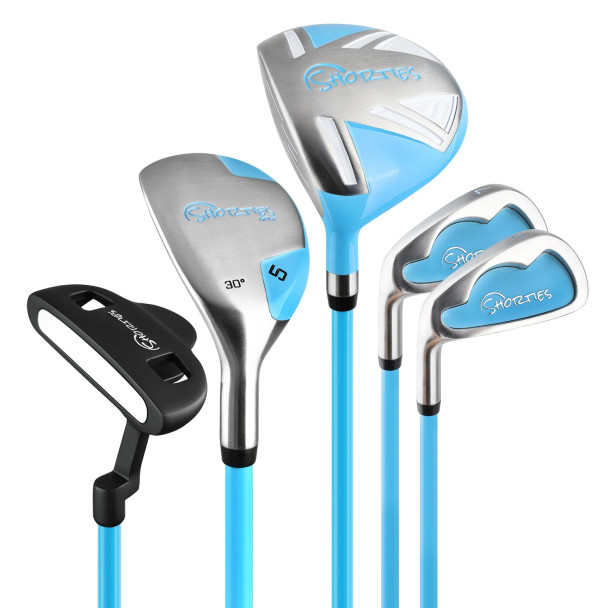 Shorties MINI 5 Club Kids Golf Set for Ages 6-8 (kids 42-46") - Blue