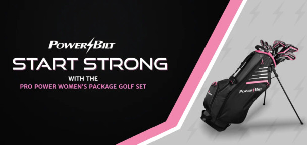 PowerBilt Pro Power 9 Club Girls Golf Set (girls 60-64" tall) - Petite