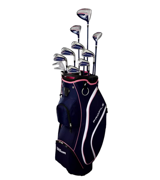 Wilson Profile 10 Club Womens Golf Set with Cart Bag (girls 63-68" tall)