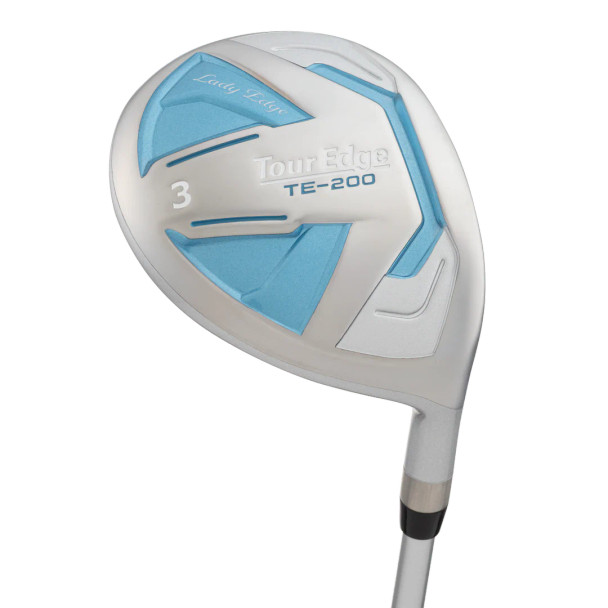 Tour Edge TE-200 10 Club Womens Golf Set Cart Bag (for girls 63-67" tall) - Silver/Blue