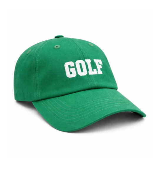 Green Golf Hat for Little Kids Ages 2-8 Front