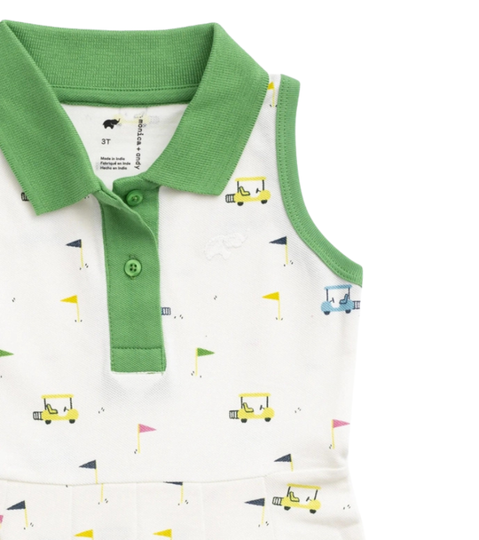 Little Caddies Toddler Golf Dress - Collar