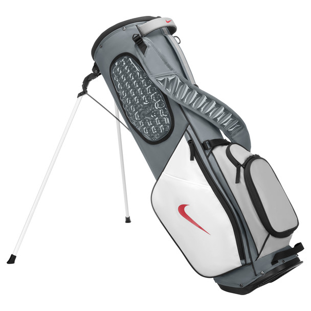 Nike Air Max Lite Golf Stand Bag - Cool Grey/White/Fire Red