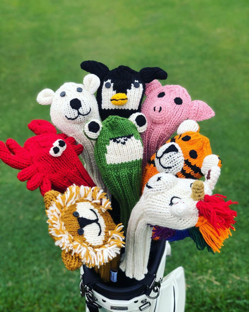 Assortment of Sunfish Golf Knitted Animal Headcovers
