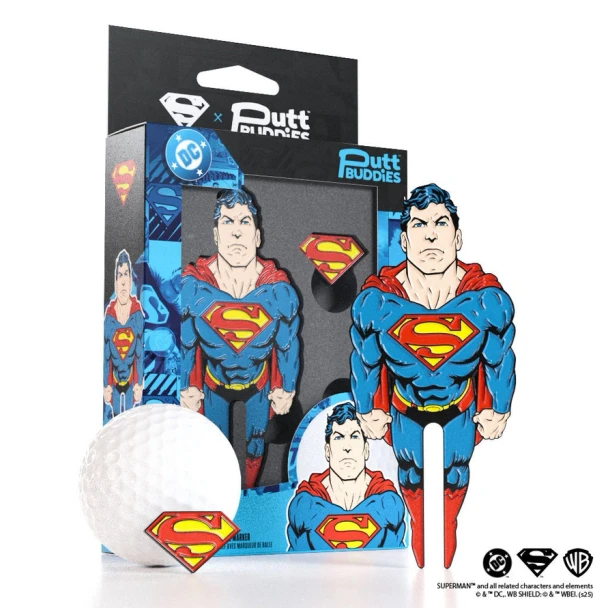Officially Licensed Superman Divot Tool and Ball Marker Gift Set