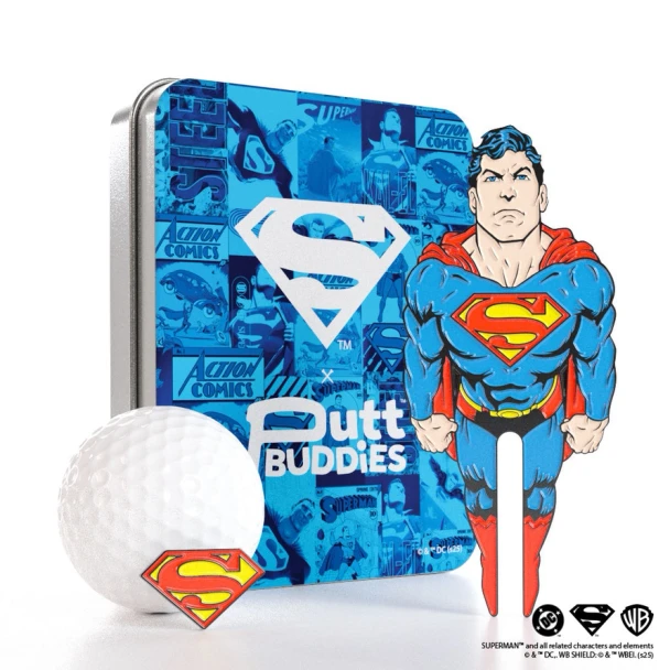 Officially Licensed Superman Divot Tool and Ball Marker Gift Set