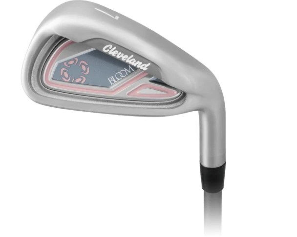 Cleveland Bloom 9 Club Womens Golf Set with Cart Bag (for girls 63-67" tall) - Black/Pink