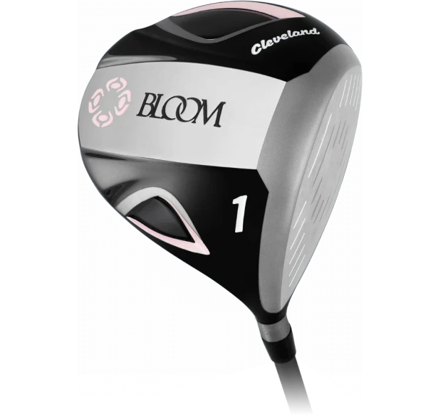 Cleveland Bloom 9 Club Womens Golf Set with Cart Bag (for girls 63-67" tall) - Black/Pink