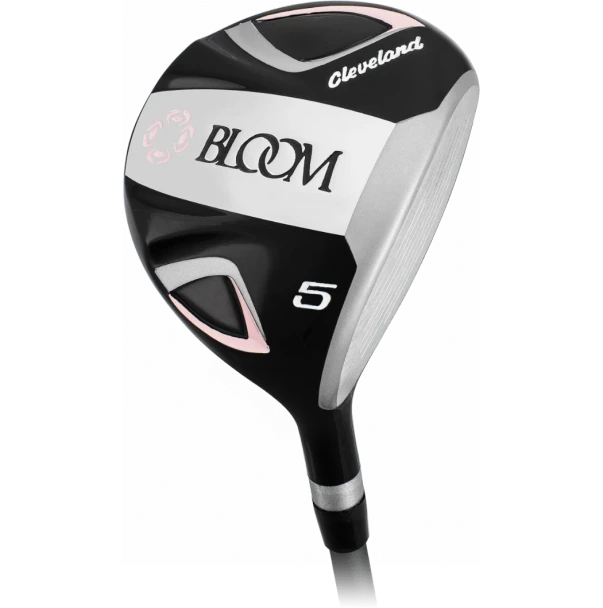 Cleveland Bloom 9 Club Womens Golf Set with Cart Bag (for girls 63-67" tall) - Black/Pink