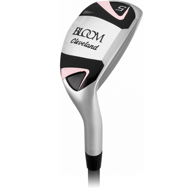 Cleveland Bloom 9 Club Womens Golf Set with Cart Bag (for girls 63-67" tall) - Black/Pink