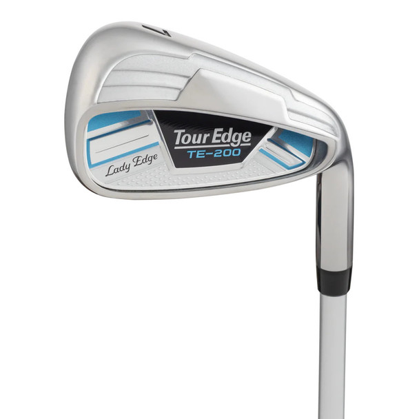 Tour Edge TE-200 10 Club Petite Womens Golf Set Stand Bag (for girls 60-65" tall) - Silver/Blue